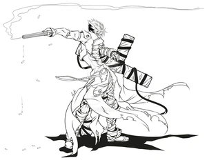 Página para Colorir Vash, o Galante