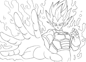 Vegeta Dominando Seu Poder