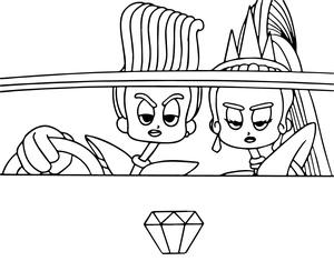 Página para Colorir Arte em Veludo e Folheado
