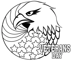 Página para Colorir Página de Colorir de Apreciação pela Liberdade para Veteranos