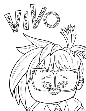 Página para Colorir Retrato de Gabriela
