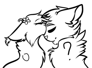 Guerreiros Felinos Beijando