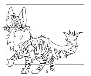 Página para Colorir Silverstream de Warriors Cats