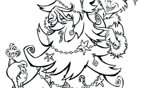 Árvore de Natal e Decorações do Grinch