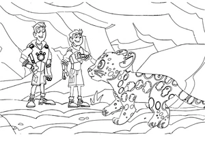 Página para Colorir Wild Kratts para imprimir