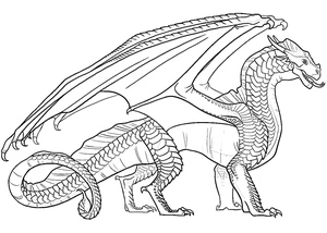 Página para Colorir Dragão da Areia