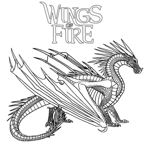 Página para Colorir Dragão com Asas de Gelo