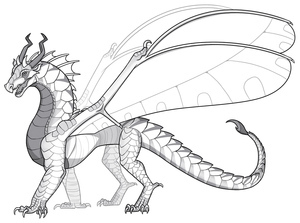 Dragão Hawkwing de Wings of Fire