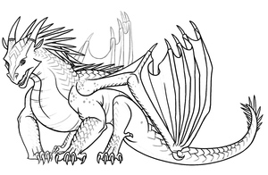 Dragão Icewing de Wings of Fire