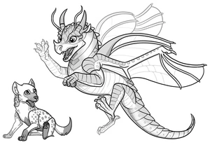 Página para Colorir Besouro Infantil de Wings of Fire