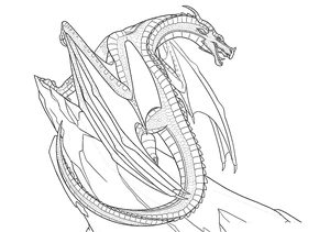 Página para Colorir SkyWings de Wings of Fire