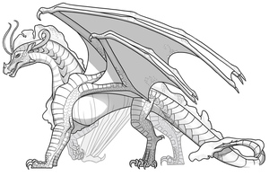 Dragão Spacewings da série Wings of Fire
