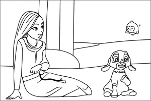 Página para Colorir Wish da Disney Animation
