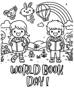 Crianças no Dia Mundial do Livro