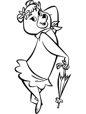 Cindy Bear do desenho animado "Zé Colmeia"