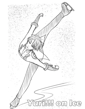 Página para Colorir Página para Colorir para Imprimir: Yuri on Ice