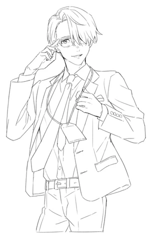 Página para Colorir Victor do anime Yuri on Ice