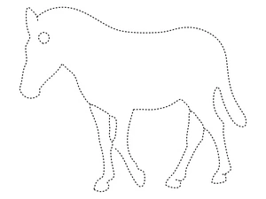 Página para Colorir Página de Colorir com Contorno de Zebra
