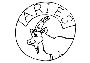 Página para Colorir do Signo de Áries