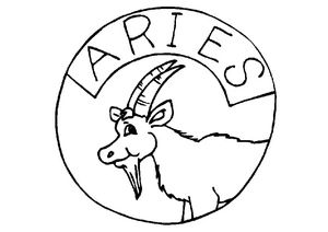 Página para Colorir Página para Colorir do Signo de Áries