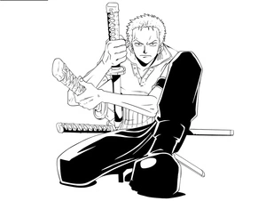 Página para Colorir Knell Zoro