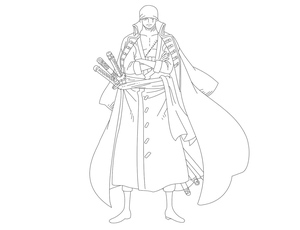 Zoro em Posição de Pé