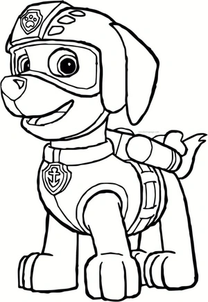 Página para Colorir Página para Colorir do Zuma